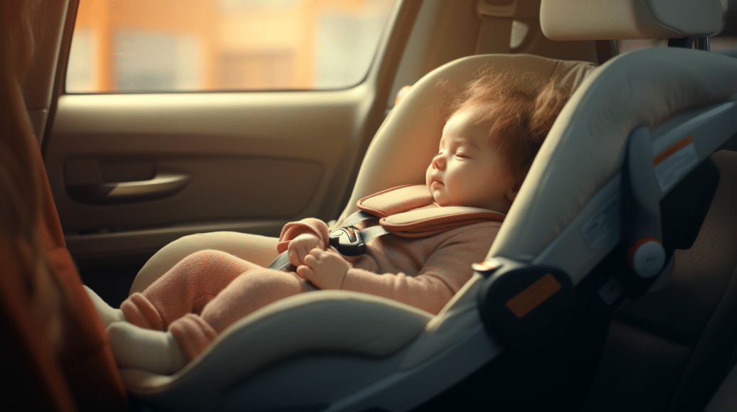 How to Burp a Baby in a Car Seat